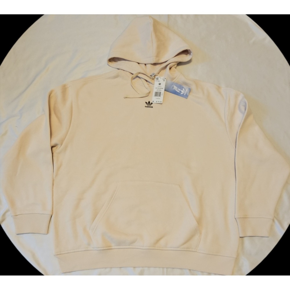 NWT Women's Adidas Origional Essential Hoodie Wonder White Med